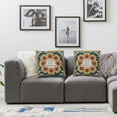 thumbnail image 3 of Acheng  Ink Painting Watercolor Sunflowers Count Your Blessings Summer Decorative Lumbar Throw Pillow Cover Case Home Living Room Bed Sofa Car ,Set of 2 White, 3 of 6