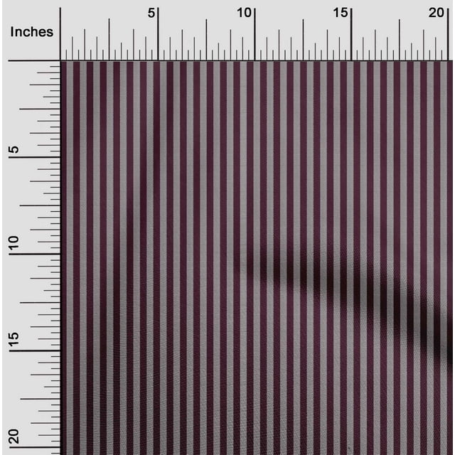 oneOone Polyester Lycra Wine Fabric Stripes Craft Projects Decor Fabric Printed By The Yard 56 Inch Wide-FSG