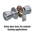 thumbnail image 2 of Master LockKeyed Entry Satin Nickel Tulip Doorknob, 2 of 6