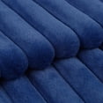 thumbnail image 2 of Set of 2 Faux Wool Plush Decorative Throw Pillow Covers 18x18 Inch Light Blue Fluffy Striped Soft Decorative Cushion Cover for Sofa Bedroom Pillow Shell, 2 of 6