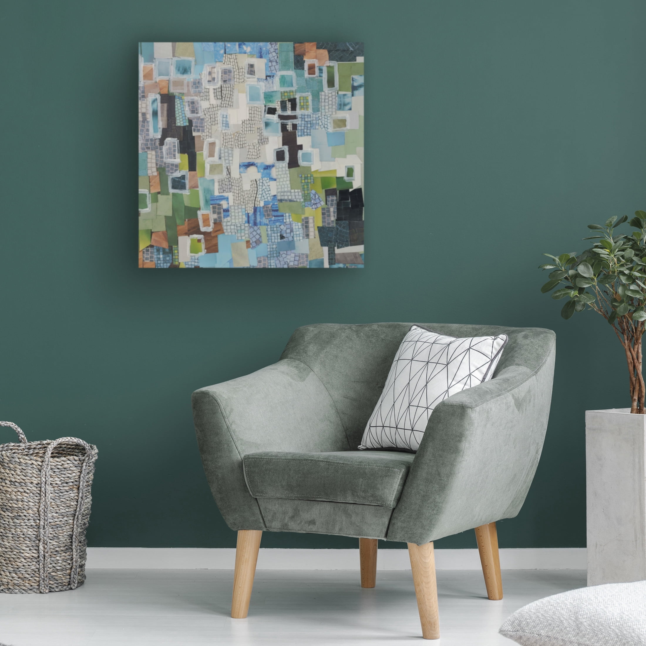 Canvas Wall Art - Coco Good 'Geneva Switzerland I' Wall Art for Living Room, Bedroom, or Office Décor by Trademark Fine Art - 35 x 35 Inches