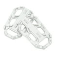 thumbnail image 2 of Reemplazo de aleación de aluminio de pedales de reposapiés anchos para motocicleta de 2 piezas para CB500X 2015-2016 Plata, 2 of 5