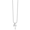 thumbnail image 4 of Auriga 925 Sterling Silver 1.4 mm Rhodium-Plated Diamond S Shaped Necklace for Women 20", 4 of 6
