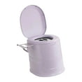 thumbnail image 2 of BotaniNest Portable Indoor Outdoor Commode W/Detachable Inner Removable Paper Holder Included Brush & Trash Lightweight Compact For Camping Boat Van Emergency, 2 of 4