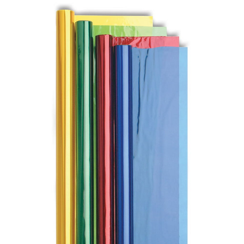 hygloss products cellophane roll cellophane wrap in easy cutter box for