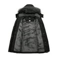 thumbnail image 5 of ZSHOW Girls' Winter Jacket Warm Winter Coat with Hood Winter Puffer Coat Black 10/12, 5 of 10