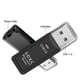 thumbnail image 4 of 2 en 1 Usb 3,0 doble ranura de alta velocidad adaptador Micro Sd Tf Sd lector de tarjetas de memoria para PC ordenador portátil, negro Feliz Sencillez, 4 of 5