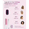 thumbnail image 3 of Plancha de pelo inalámbrica, plancha plana inalámbrica portátil de 4800 mAh, alisador de pelo recargable tipo C y rizador 2 en 1, 4 niveles ajustable placa flotante de calentamiento rápido para todo Namotu CZMR-ZC255, 3 of 7