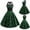 #7, variant on Pisexur St Patrick's Day Dresses for Women 2024,Women's Vintage Classic Dress Long Sleeve Shamrock Print V-Neck Swing Dress Holiday