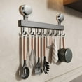 thumbnail image 4 of Kitchen Utensil Hooks with Suction Cup,Suction Cup Kitchen Organizer No Drill Tool Installation Holds Up To 20kg For Towels Utensils Decor On Tiles Glass & Smooth 8 Hooks, 4 of 8