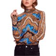 thumbnail image 1 of Free People Womens Chase Me Knit Blouse, Multicoloured, Medium, 1 of 1