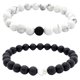 thumbnail image 1 of Pulsera elástica para mujer con piedras naturales, pulsera con cuentas de 8 mm para hombre, 1 of 5
