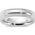 thumbnail image 1 of Sterling Silver 5mm Milgrain Comfort Fit Band (Size 10) Made In United States qcfm050-10, 1 of 5