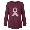 thumbnail image 4 of Pohista Pink Breast Cancer Top Woman Sweatshirt Fashion Tops Trendy Fall Long Sleeve Shirts for Women Blouses My Items, 4 of 4