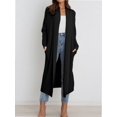 thumbnail image 3 of Womens Casual Long Cardigan Long Sleeve Open Front Sweater Coat Outerwear, 3 of 4