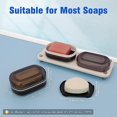 thumbnail image 4 of Travel Soap Container, Leakproof Soap Box, Travel Soap Holder with Removable Draining Layer, Portable Soap Case for Traveling, Camping, Gym (Black), 4 of 7