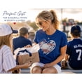 thumbnail image 6 of KimSoong Women Baseball Shirts Baseball Mom T-shirt Baseball Heart Graphic Tee Game Day Gifts Funny Short Sleeve Tops,L, 6 of 17