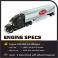 thumbnail image 2 of Diecast Masters Peterbilt Model 579 Tractor Truck - Legendary Black | Utraloft Tractor with 53 Refrigerated Van | Real Truck Specifications | 1:50 Scale Model Semi Trucks | Diecast Model 71071, 2 of 7