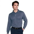 thumbnail image 1 of Monterey Club Men's Pique Long Sleeve Solid Golf Polo Shirt #1051, 1 of 2