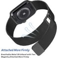 thumbnail image 3 of [2 PACK] Metal Stainless Steel Bands Compatible with Apple Watch Bands 41mm 40mm 38mm 42mm 44mm 45mm, Loop Magnetic Milanese Mesh Strap for iWatch Bands Series 8 7 6 5 4 3 2 1 SE Women Men, 3 of 13