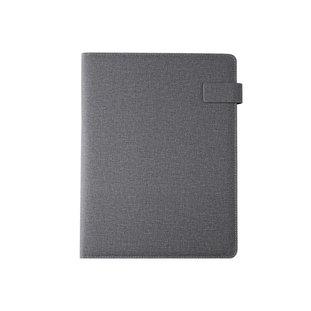 Professional A4 Padfolio with Zipper Closure - Multi-Function Business Binder for Meetings & Conferences