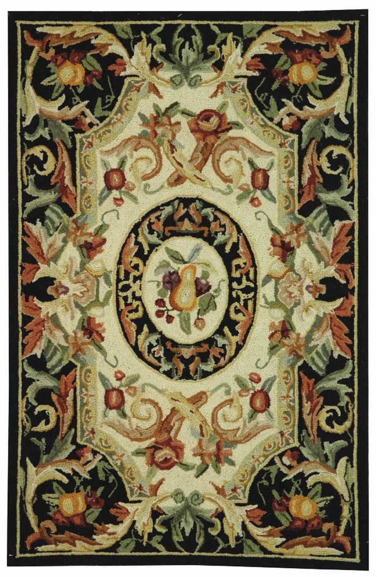 Safavieh Chelsea Samara Geometric Wool Area Rug, Black, 2'6" x 4'