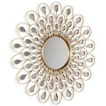 thumbnail image 3 of Empire Art Direct Flower Burst Bling Round Wall Mirror with Gold Metal Frame, Decorative Mirror - 36 x 36, 3 of 9
