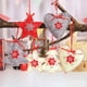 thumbnail image 3 of DIY árbol de Navidad copos de nieve corazón estrella colgante colgante tela no tejida árbol de Navidad adornos para el coche en casa 3 piezas kenally JR0926-01, 3 of 6
