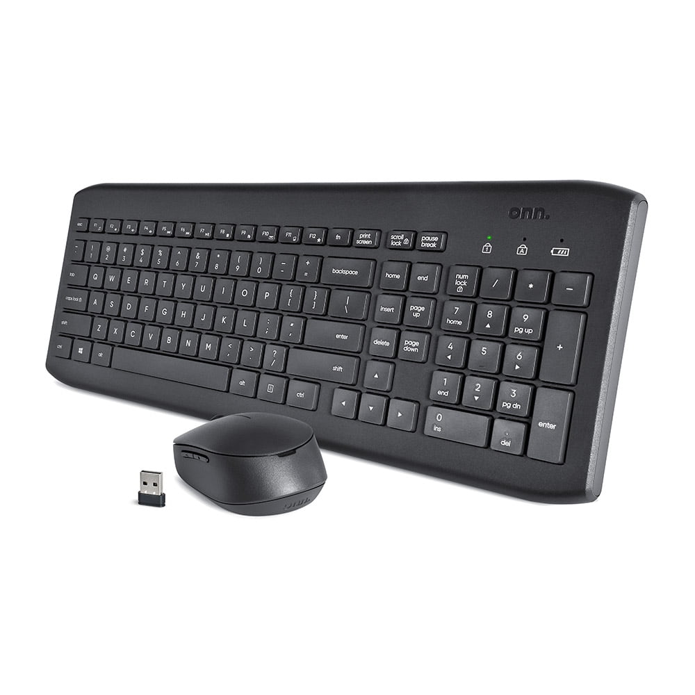 Buy Onn Wireless Keyboard And Mouse Combo Fullsize Keyboard And 5 