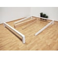 thumbnail image 4 of Base Para Cama King Size Muebles GM Tradicional Desarmable Madera de Pino Con Laca Color Blanco, 4 of 6
