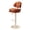Orange, variant on Bar Stools for Kitchen Island with Back and Leather Seat Adjustable Kitchen Stools with Footrest Metal Legs Swivel Bar Stools for Kitchen Counter Dining Room Coffee Corner