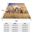thumbnail image 3 of Honeii Wildlife Protection Print Fleece Blanket - Throw Blanket for Bed, Sofa, Couch, Camping, and Travel , Microplush Ultra Soft Warm Blanket-50"x40", 3 of 7