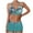 Green, variant on Wyobmus Women High Waist Swimsuit Bikini Set Vintage Two Piece Bathing Suit Tummy Control Halter Swimwear With Double Spaghetti Straps E-Orange