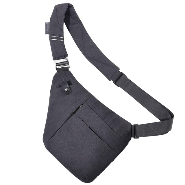 Bandolera VADOO antirrobo bandolera negra 2.0 de nailon