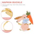 thumbnail image 2 of FOLOYORI Napkin Rings Buckles 6Pcs Easter Table Supplies Assorted Color Guests, 2 of 8