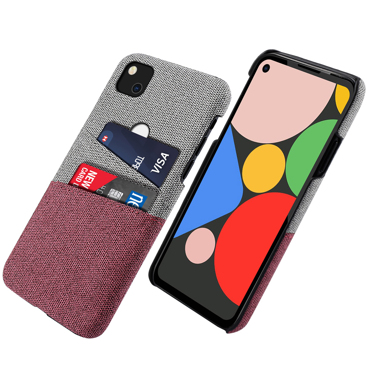 TORUBIA Google Pixel 4A Case, Google Pixel 4A Case PU Leather Fabric