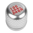 thumbnail image 2 of DNA Motoring SK-6S-T1-SL Universal 6-Speed Silver Anodized Aluminum Netted Racing Shift Knob, 2 of 4