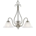 thumbnail image 2 of Millennium Lighting 20" 3-light Traditional Metal Chandelier in Bronze, 2 of 3