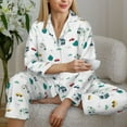 thumbnail image 6 of Uemuo Cartoon House Car Pattern Womens Pajama Sets,PJ Set for Women,Pajamas for Women Logo,Long Sleeve Pajama Set for Women,Soft Long Sleeve Top With Pants-XX-Large, 6 of 9