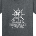 thumbnail image 4 of Inktastic Someone in Fort Myers Beach Loves Me Youth T-Shirt, 4 of 5
