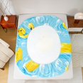 thumbnail image 5 of Feelyou Cute Yellow Duck Bed Sheets for Child, Kawaii Cartoon King Sheets, Summer Ocean Animal Sheet Set, Microfiber Bedroom Decor, 4pcs, 5 of 7