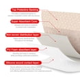 thumbnail image 3 of FRESINIDER 5" x 5" Silicone Foam Dressing with Adhesive Border, 10 Pack, Waterproof Self-Adhesive Wound Care Bandages, 3 of 7