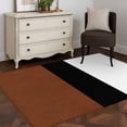 thumbnail image 5 of 2.7x5 Area Rugs, Brown Black White Boho Non-Skid Rubber Backing Large Rectangle Rugs - Living Room Bedroom Home Office, Modern Striped Art Indoor Floor Mat Carpets Washable Rug, 5 of 9