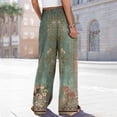 thumbnail image 6 of Bovemsi Wide Leg Pants Woman Women's With Pockets High Waist Adjustable Loose Casual Trousers Business Work Travel Pants, 6 of 6