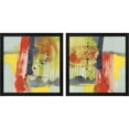 thumbnail image 1 of Great Art Now Bold Strokes by Jennifer Goldberger, 2 Piece Framed Art Set Each 13"W x 13"H, 1 of 3