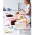 thumbnail image 2 of Raspador de pasteles azul rosa, raspador de pasteles ajustable raspador de pasteles herramienta de alisado decorador de pasteles pulidor alisador Sailing Electrónica, 2 of 5
