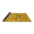 thumbnail image 2 of Ahgly Company Indoor Round Oriental Yellow Modern Area Rugs, 7' Round, 2 of 4