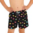 thumbnail image 7 of ITSAME Swim Trunks for Boys, Elastic Waist Quick-Dry Fashion Print Summer Casual Beach Swim Shorts Multicolor 10-11T, 7 of 7