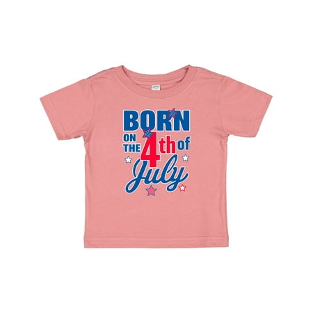 

Inktastic Born on the 4th of July Gift Baby Boy or Baby Girl T-Shirt