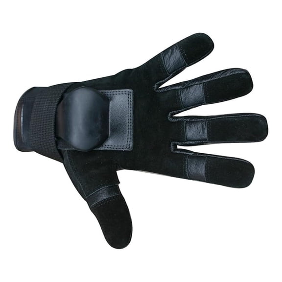 Hillbilly Wrist Guard Gloves - Full Finger (Black, Large)